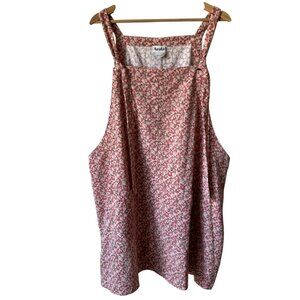 Arula Dress Jumper Pinafore Sz C Ditsy Floral Lightweight Corduroy Cottagecore